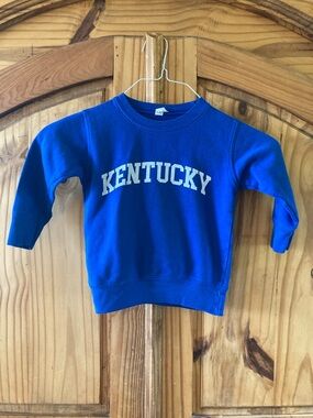 Boys KENTUCKY blue white long sleeve sweatshirt size 3